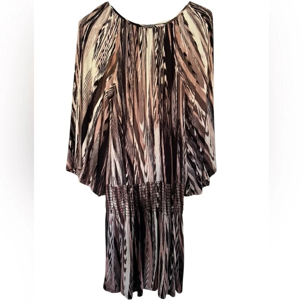 VERONICA M Brown Tan Casual Dress Women XS